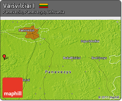 Physical 3D Map of Vaišvilčiai I