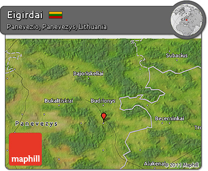 Satellite 3D Map of Eigirdai