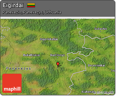 Satellite 3D Map of Eigirdai