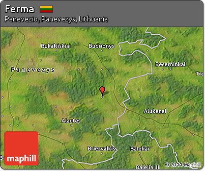 Satellite 3D Map of Ferma