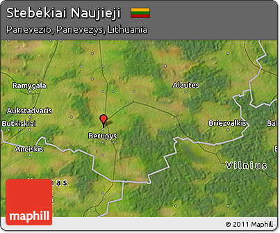 Satellite 3D Map of Stebėkiai Naujieji