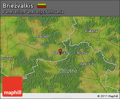 Satellite 3D Map of Briežvalkis