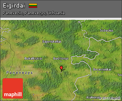Satellite 3D Map of Eigirdai