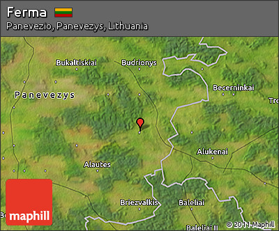 Satellite 3D Map of Ferma