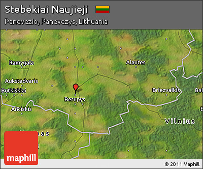 Satellite 3D Map of Stebėkiai Naujieji