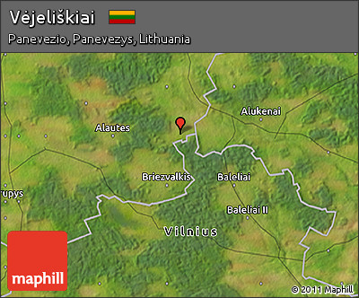 Satellite 3D Map of Vėjeliškiai