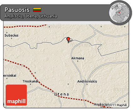 Shaded Relief 3D Map of Pasuosis