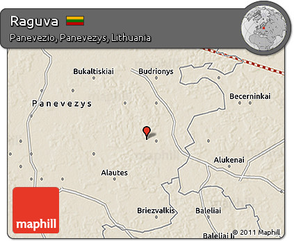 Shaded Relief 3D Map of Raguva