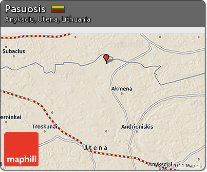 Shaded Relief 3D Map of Pasuosis