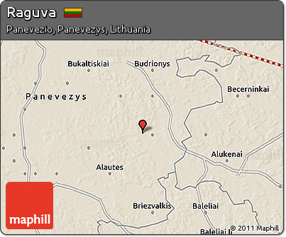 Shaded Relief 3D Map of Raguva