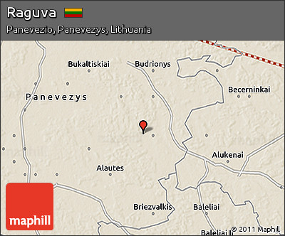 Shaded Relief 3D Map of Raguva