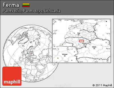 Blank Location Map of Ferma