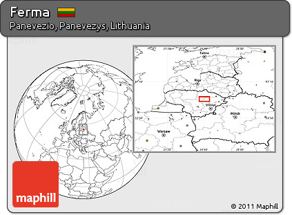 Blank Location Map of Ferma