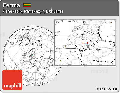 Blank Location Map of Ferma