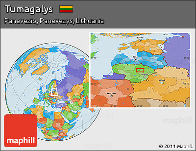 Political Location Map of Tumagalys