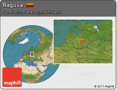 Satellite Location Map of Raguva