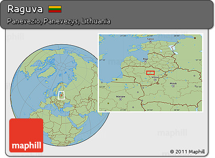 Savanna Style Location Map of Raguva