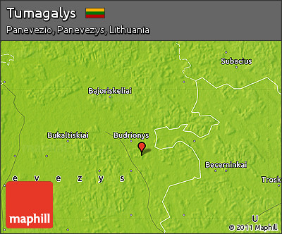 Physical Map of Tumagalys