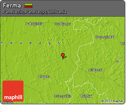 Physical Map of Ferma