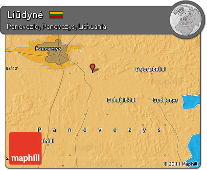 Political Map of Liūdynė