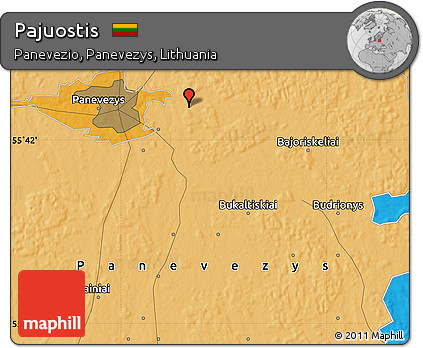 Political Map of Pajuostis