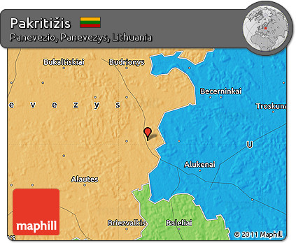 Political Map of Pakritižis