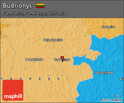 Political Map of Budrionys