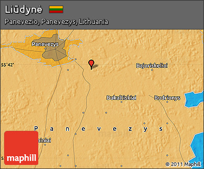 Political Map of Liūdynė