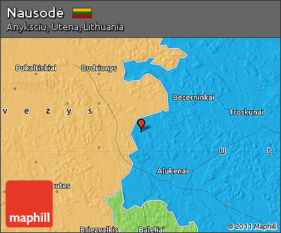 Political Map of Nausodė