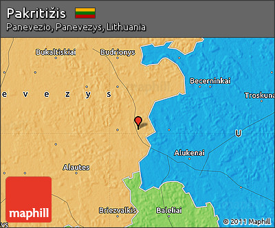 Political Map of Pakritižis