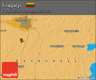 Political Map of Šilagalys
