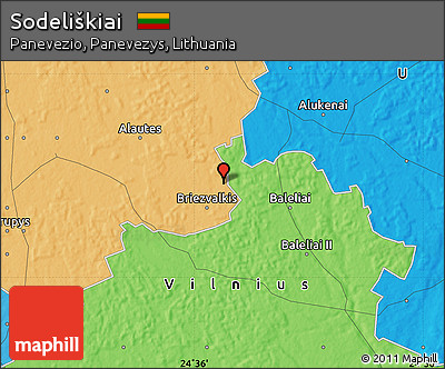 Political Map of Sodeliškiai