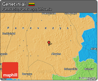 Political Map of Genėtiniai