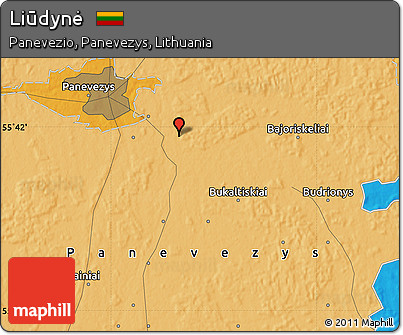 Political Map of Liūdynė