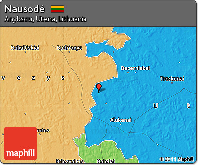 Political Map of Nausodė