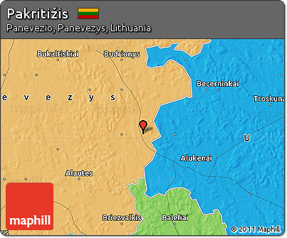 Political Map of Pakritižis