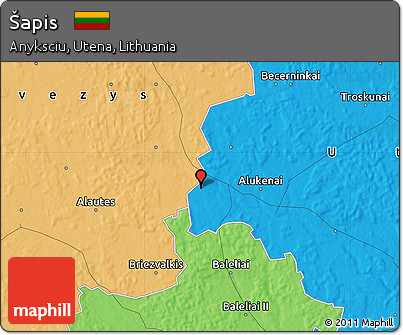Political Map of Šapis