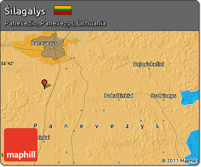Political Map of Šilagalys
