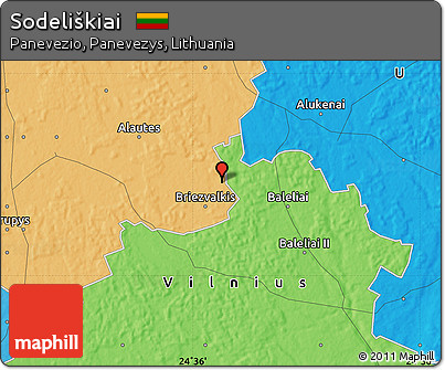 Political Map of Sodeliškiai