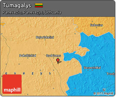 Political Map of Tumagalys