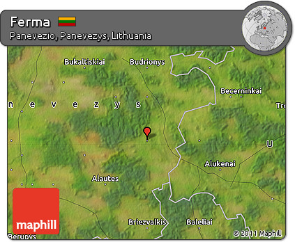 Satellite Map of Ferma