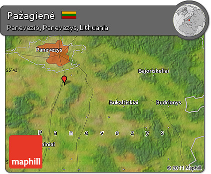Satellite Map of Pažagienė