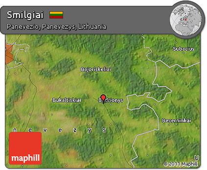 Satellite Map of Smilgiai