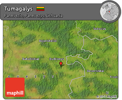Satellite Map of Tumagalys