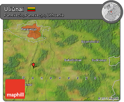 Satellite Map of Uliūnai