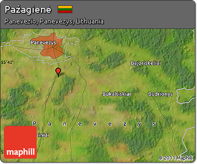 Satellite Map of Pažagienė