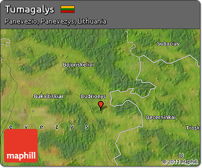 Satellite Map of Tumagalys