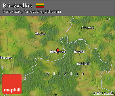 Satellite Map of Briežvalkis