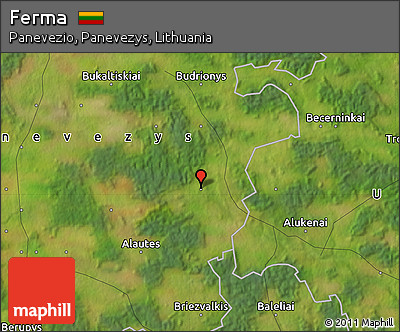 Satellite Map of Ferma