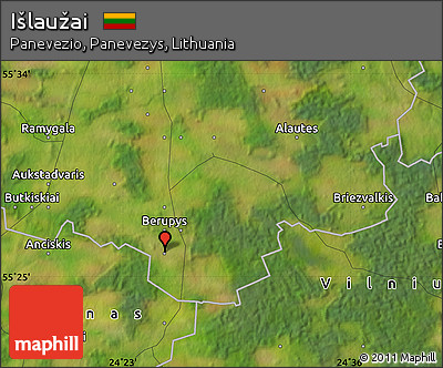 Satellite Map of Išlaužai